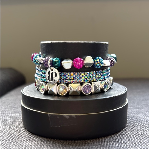 Vibrant Multicolor Beaded Bracelet Set - Picture 3 of 5